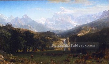 Les Rocheuses Landers Peak Albert Bierstadt Peinture à l'huile